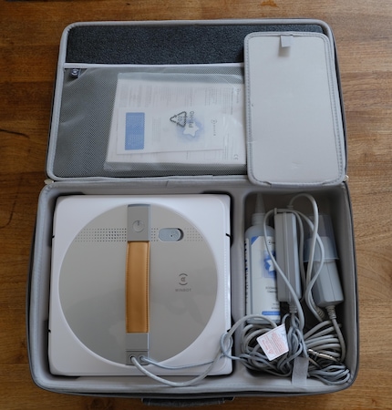 The Winbot is nicely packed in a case and ready to disappear into the basement. Where it will stay.