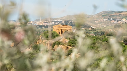 The Valley of the Temples near Agrigento is actually a hill.