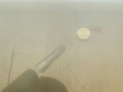 Sandblasting removes the sealant.