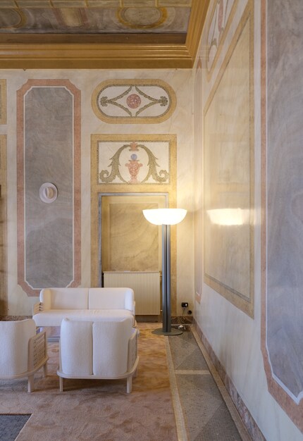 Eine Sitzecke im grossen Salon des Club-Gemeinschaftsbereichs.