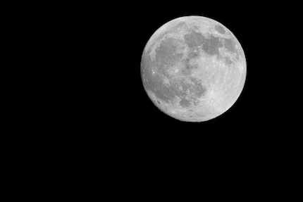 Picture perfect: a moon shot with the 900 mm lens.