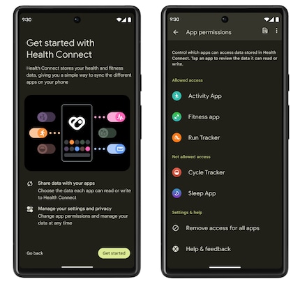 Health Connect wird fester Bestandteil von Android 14.