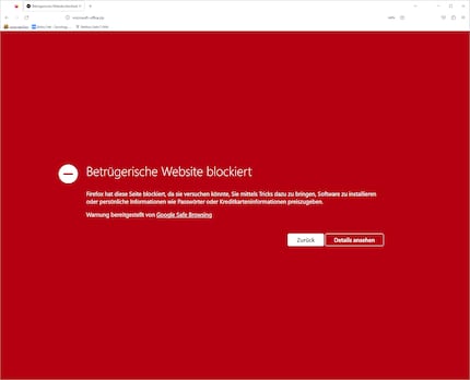 Google Safe Browsing has already recognised the website microsoft-office (.) zip has already been recognised as fraudulent.