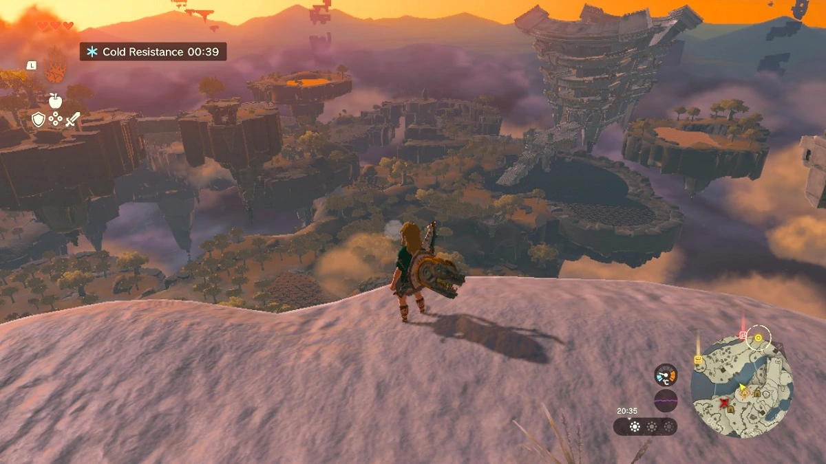 L’image dans « Tears of the Kingdom » est souvent recouverte d’une sorte de brume.