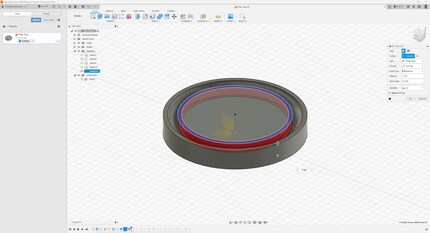 Part of the area you’ve just filled up now needs to be cut away again.