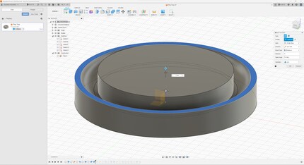 The area in the middle has to be a little higher.