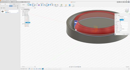 The triangle you’ve drawn along the plane you’ve created should look like this.