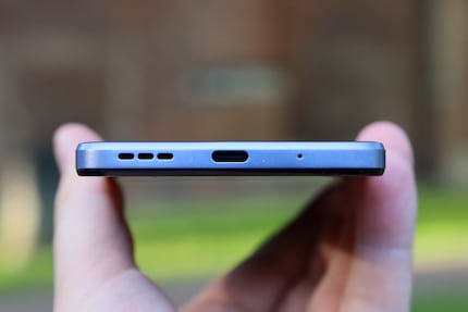 The Moto G13 uses USB-C.