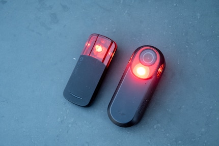 On the left the Gardia R300L by Bryton; on the right the Varia RCT715 by Garmin.