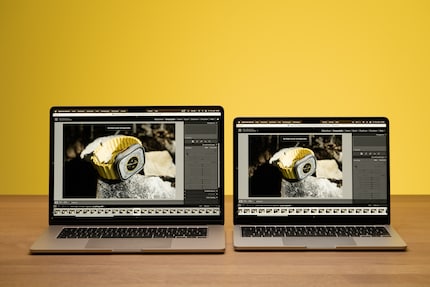 In programs with toolbars like Lightroom, the larger workspace is a blessing.