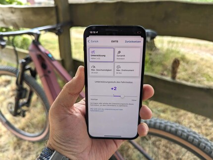 You can configure the riding modes and all other e-bike settings to your liking in the app.