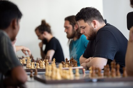 Konzentration! Im Vergleich zu anderen Playground Cups war es bei Schach ziemlich still.