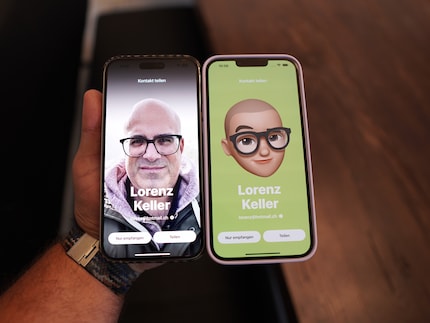 You can choose in each case whether you want to send all your data or just receive a contact.