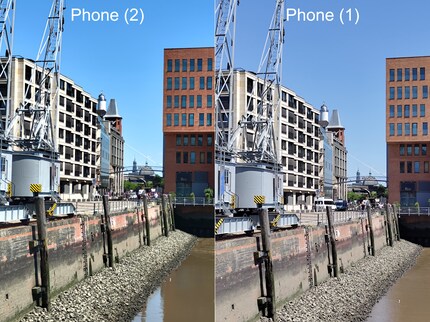 The Phone (2) clearly has the edge in terms of colour when it comes to dual zoom.