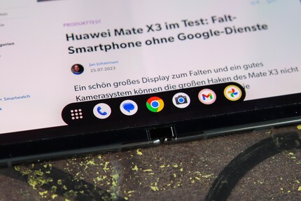 Die Multitasking-Leiste ist gar nicht so leicht zu öffnen. Oft schließe ich eine App, statt sie zu öffnen.