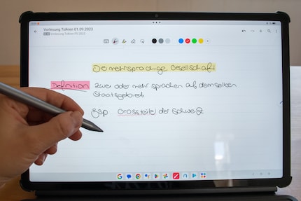 Il Tab P12 e la Lenovo Tab Pen Plus sono ottimi per prendere appunti.