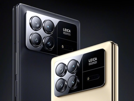 De Xiaomi Mix Fold 3 met vier camera's in twee kleurvarianten.