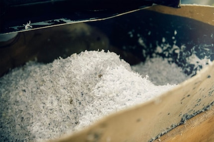 ... becomes the shredded basis for Circulose®.