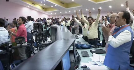 Die Reaktion nach der Landung.