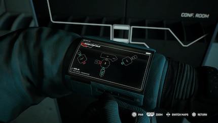 Die Karte ist in der Bedienung ziemlich mühsam und unübersichtlich. Vielleicht ist es deshalb gar nicht so schlecht, dass das Spiel so linear ist.