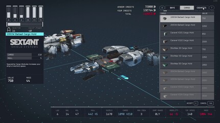 L’éditeur de vaisseaux permet les constructions les plus déjantées.