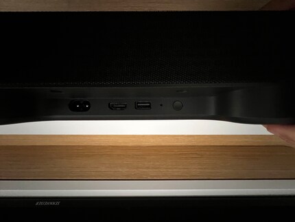 No optical out or jack port - eARC HDMI is enough.