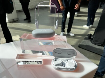 The headband is included, but you have to connect it to the earbuds manually.