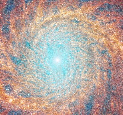 Bild: ESA/Webb, NASA & CSA, A. Adamo (Stockholm University) and the FEAST JWST team