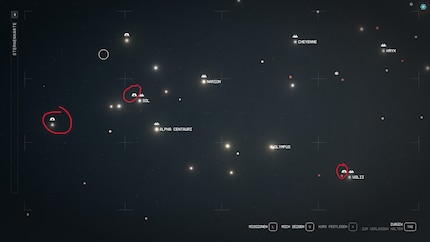 Ces icônes marquent vos avant-postes.