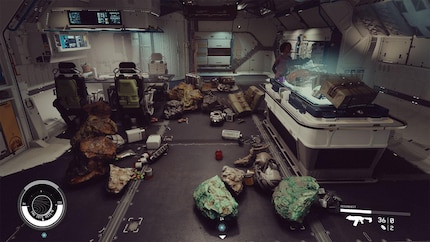 Les objets posés au sol ne sont pas considérés comme faisant partie de la cargaison.