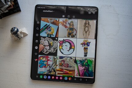 Auf dem grossen Display sieht mein Instaprofil ganz hübsch aus.