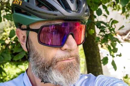 ... et pendant une sortie vélo.