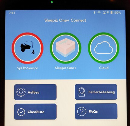 The red ring’s pretty clear: the pulse oximeter isn’t connected.