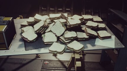 Ein Sandwichhaufen im Weltraum.