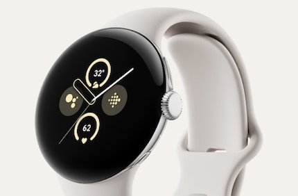 Die Pixel Watch 2, wie Google sie bereits in seinem Store zeigt.