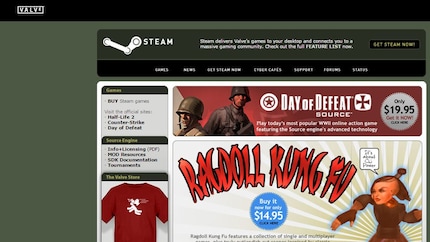 «Rag Doll Kung Fu» ist das erste Spiel auf Steam, das nicht von Valve stammt.