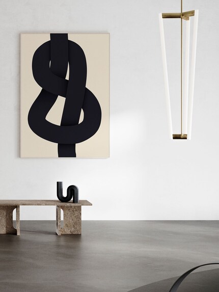 Il nodo è un elemento stilistico semplice ma di grande impatto, sia in una stampa grafica che in una scultura.