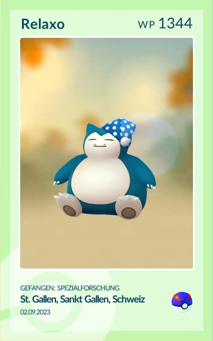 Je ontvangt deze Snorlax na het bijhouden van je slaap met de Poké Ball.