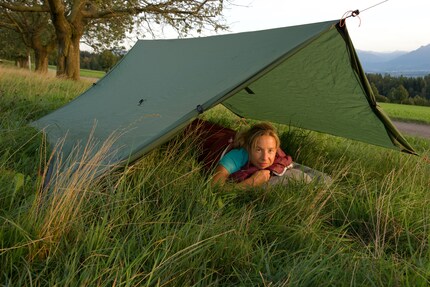 Da ich oft im Freien schlafe, lege ich Wert auf einen hochwertigen Schlafsack.