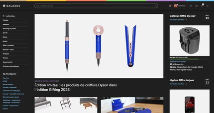 Le nouveau mode sombre sur Galaxus.
