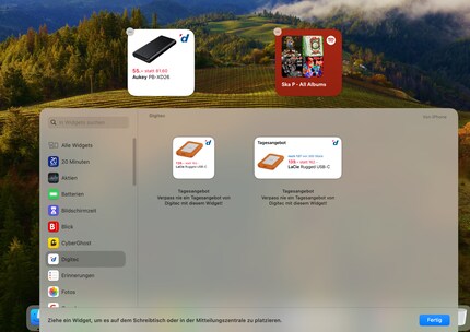 Les widgets interactifs sont désormais disponibles sur le bureau.