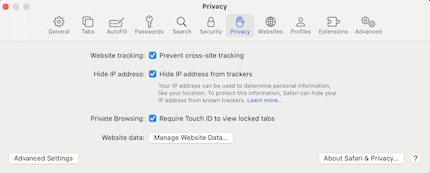 Safari locks private tabs with a password – if you want.