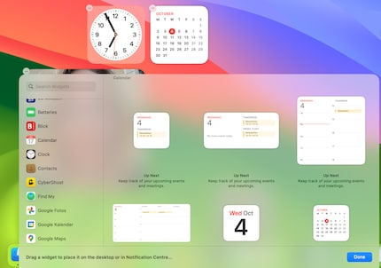 Interactive widgets are now available on the desktop.