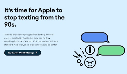 «Everyone would be better off» - in its advertising campaign, Google appeals to Apple's sense of community.