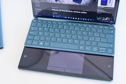 Die virtuelle Tastatur lädt nicht zum Tippen ein.