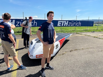 Una foto di agosto. Allora, Jonas era ancora sotto il sole di Dübendorf.