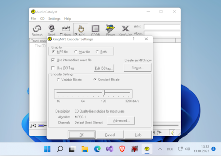 Nein, 128 kBit/s ist ganz sicher nicht CD-Qualität. Aber vielleicht brauchbar.