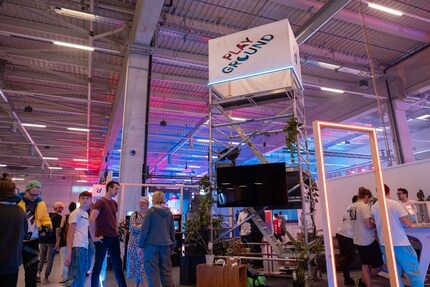 Small but mighty. The Digitec stand at Herofest.