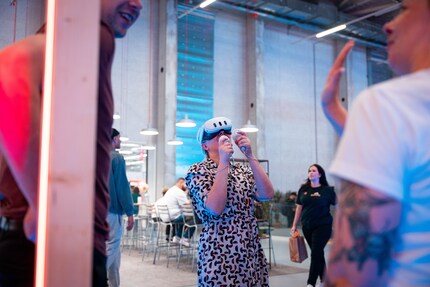 A safe distance was required when playing with the Meta Quest 3.