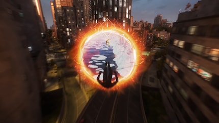 Met één sprong teleporteert Spider-Man uit New York naar een arctisch landschap.